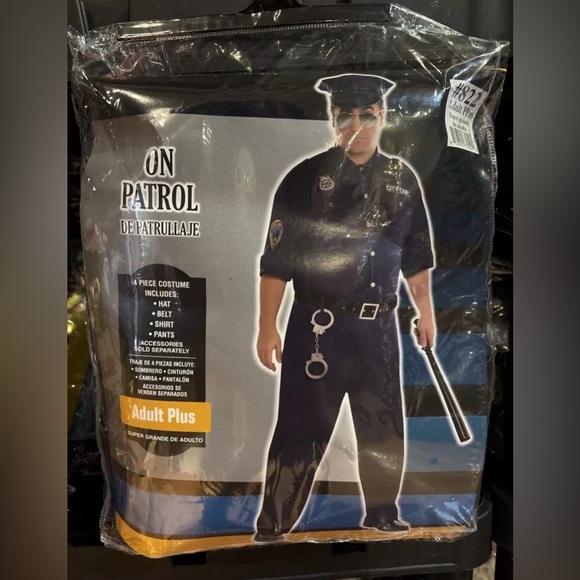 NEW "On Patrol" Police Costume Adult/ Adults Plus Size NWT - Picture 4 of 4